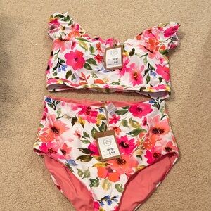 Floral Off-Shoulder Bikini Set